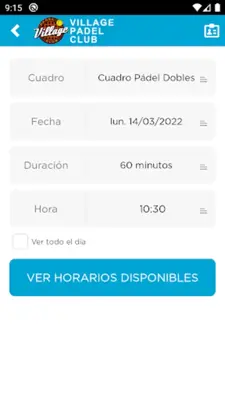 Village Padel Club android App screenshot 0